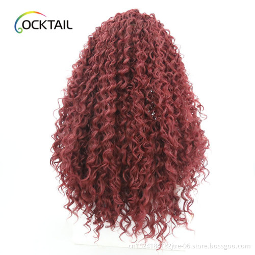 Natural hairline synthetic wig, cheap synthetic lace front wig with baby hair